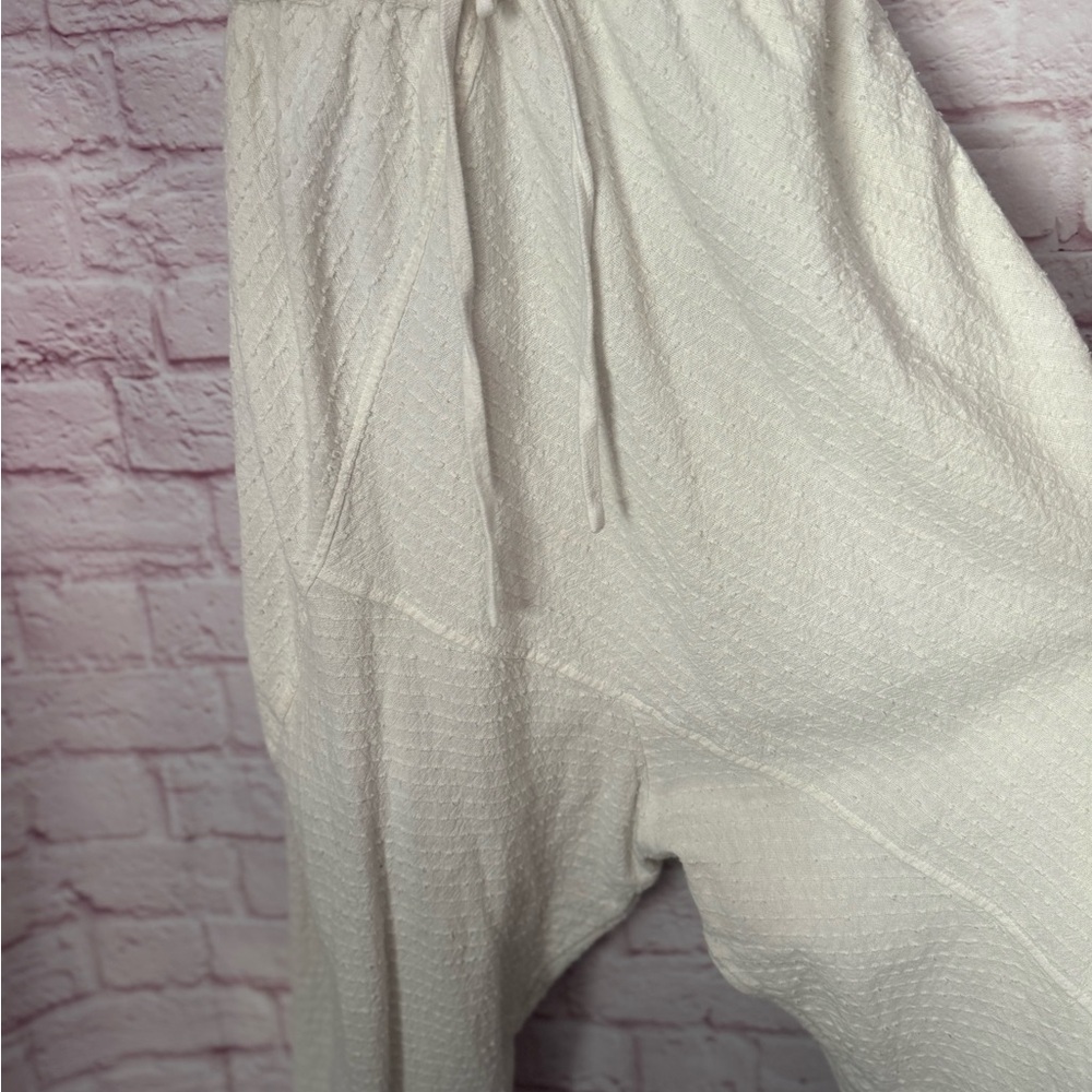 Free People cream Harem Textured Pant - Picture 2 of 9
